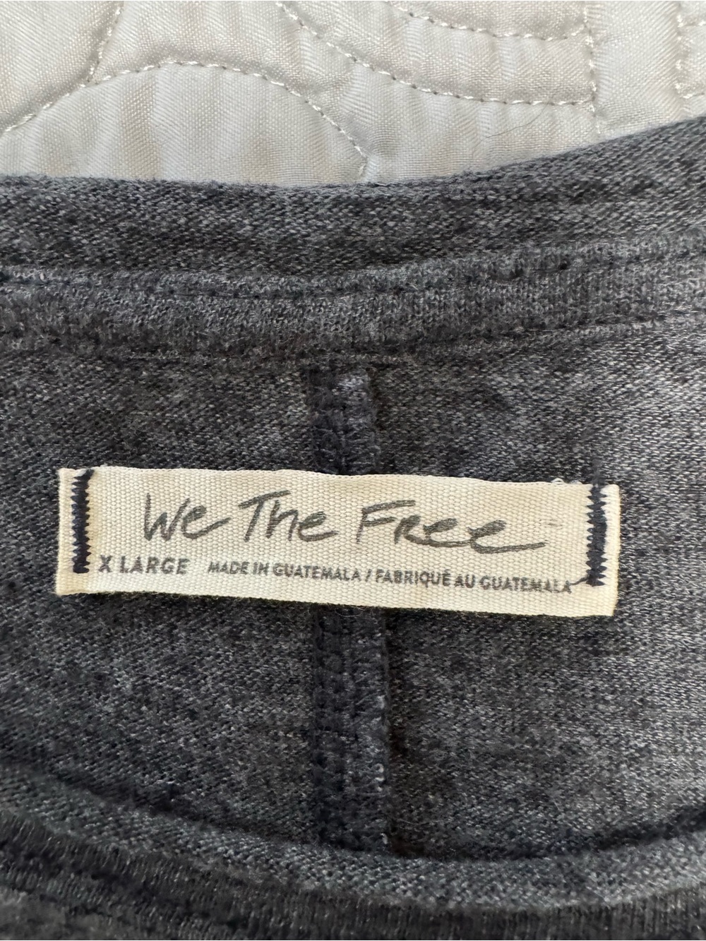 We The Free Charcoal Gray Ruffled Long-Sleeve Tee - Picture 2 of 5